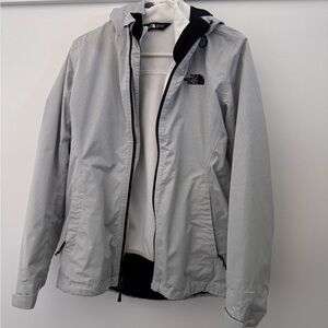 The North Face Women Light Gray Snow Jacket